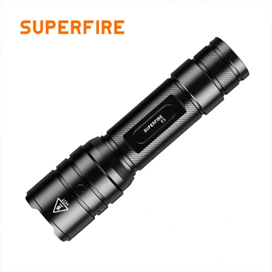 SUPERFIRE F3 530 lümen şarj edilebilir zumlanabilir taktik el feneri