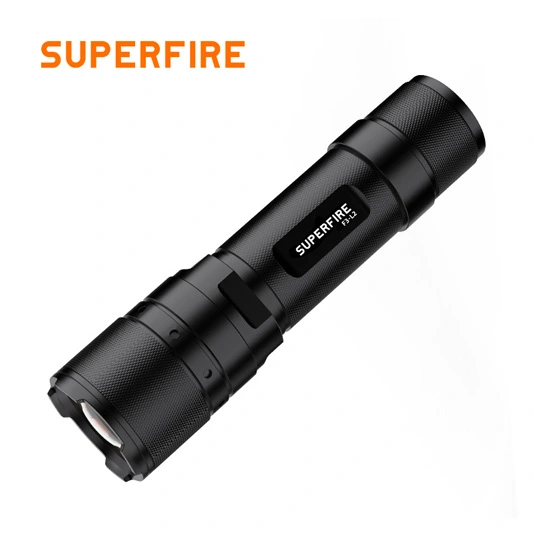 SUPERFIRE F3-L2 570 lümen teleskop LED Torch taktik el feneri