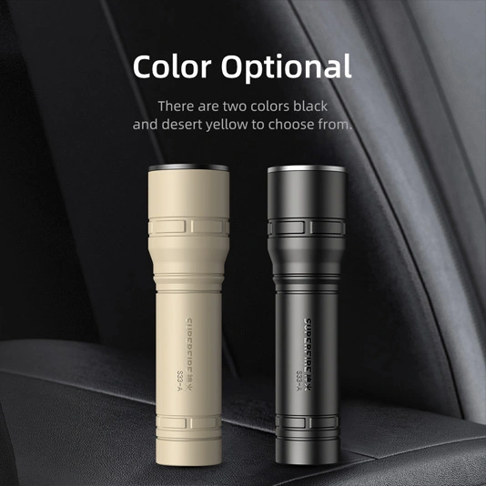 SUPERFIRE S33-A 125 lümen Mini taktik el feneri USB şarj edilebilir