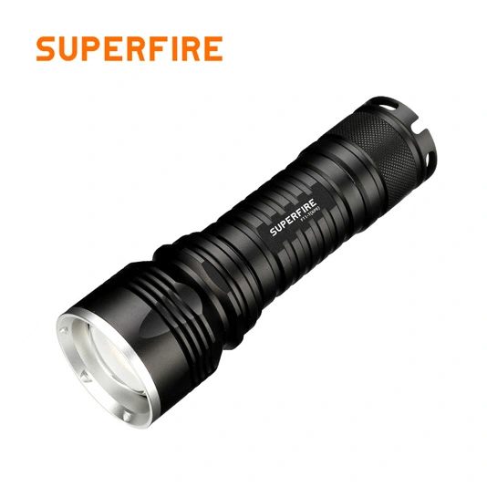 SUPERFIRE F11-T 10w Cree LED şarj edilebilir yakınlaştırma el feneri