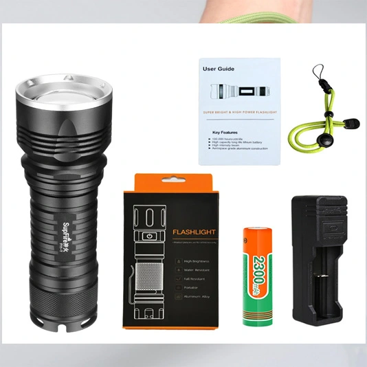 SUPERFIRE F11-T 10w Cree LED şarj edilebilir yakınlaştırma el feneri
