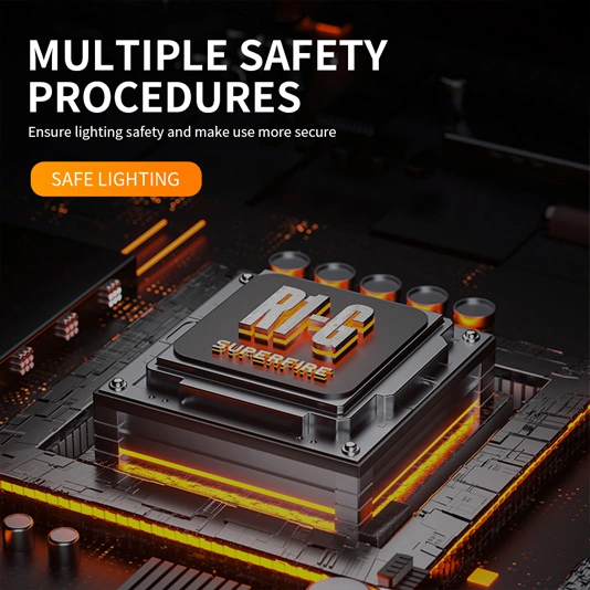 SUPERFIRE R1-G 2300 lümen zumlanabilir yüksek güç USB türleri şarj edilebilir el feneri