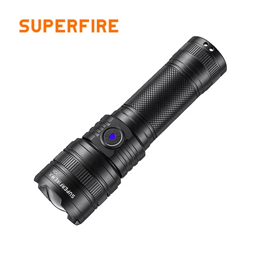 SUPERFIRE Y26 2000 lümen teleskopik odak yakınlaştırılabilen el feneri