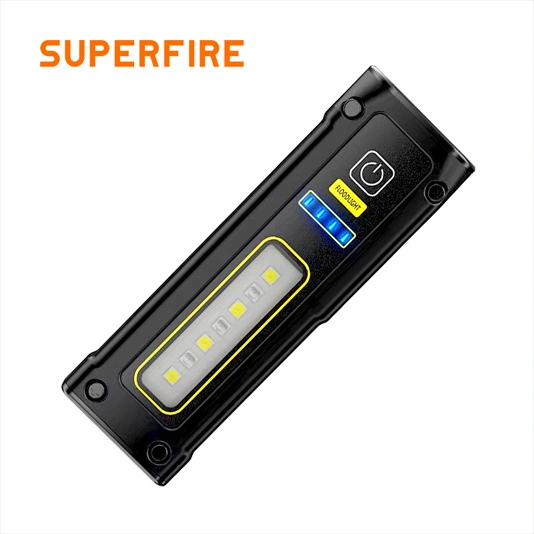 SUPERFIRE EF01 470 lümen küçük manyetik COB el feneri