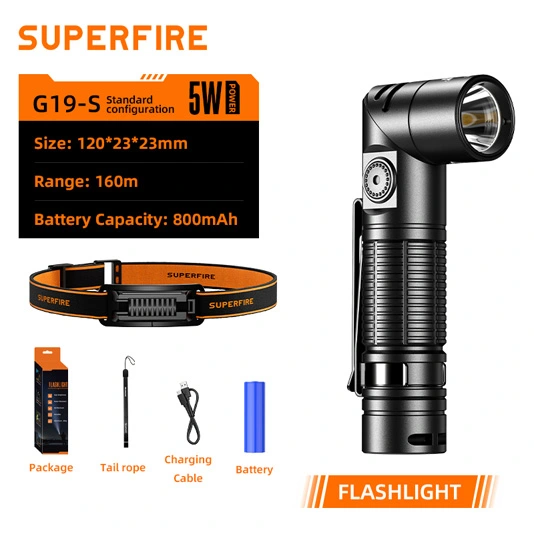 SUPERFIRE G19-S manyetik şarj edilebilir el feneri