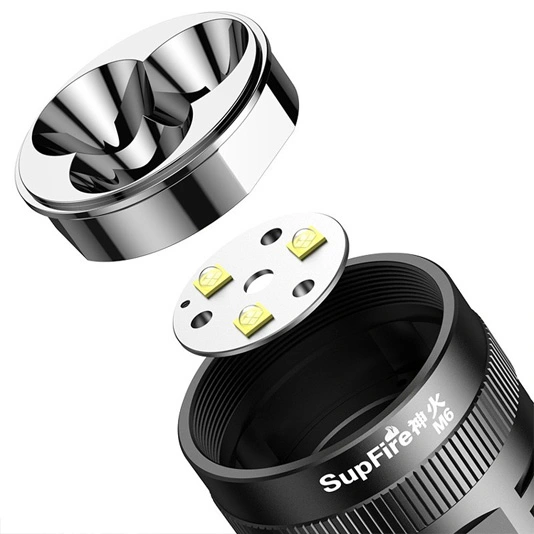 SUPERFIRE M6 3000Lm yüksek güçlü el feneri