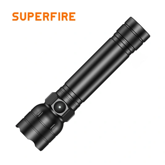 SUPERFIRE L27 süper parlak kuru hücre el feneri şarj edilebilir