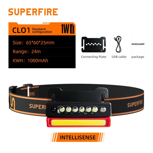 SUPERFIRE CL01 sensör kapağı ışığı