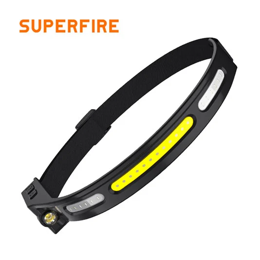 SUPERFIRE HL76 şarj edilebilir Cob LED far