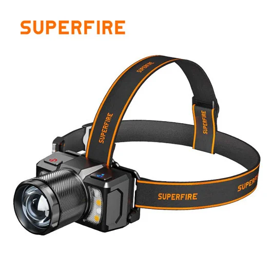 SUPERFIRE HL25 süper parlak şarj edilebilir far