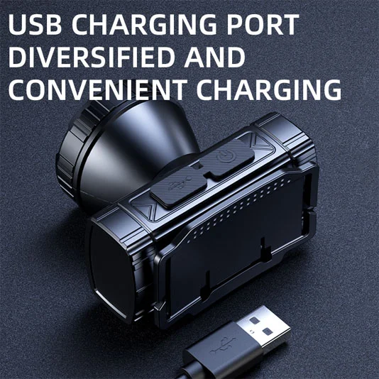 SUPERFIRE HL96 USB şarj uzun menzilli far