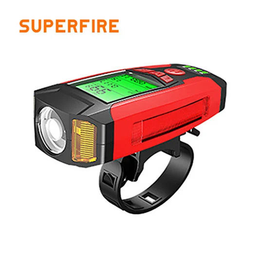 Boynuz ile SUPERFIRE BM01 bisiklet ışık