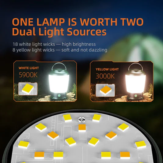 SUPERFIRE 18650 USB LED kamp lambası