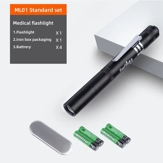 SUPERFIRE ML01 tıbbi el feneri Penlight