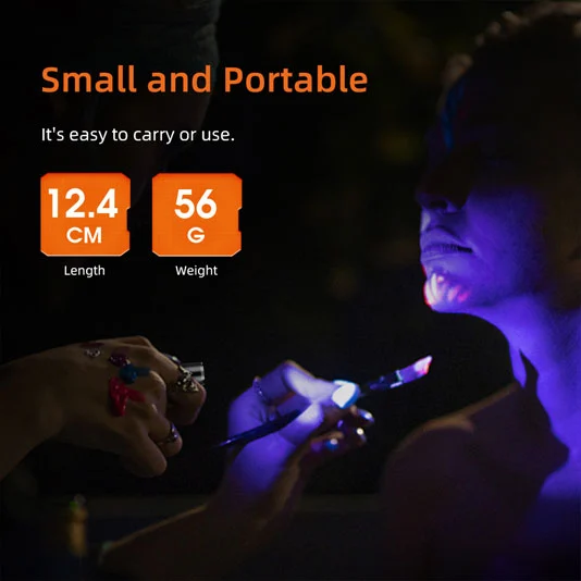 SUPERFIRE Z01 şarj edilebilir 365nm UV meşale