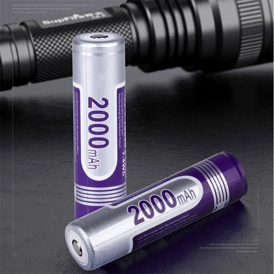 SUPERFIRE AB2-S 18650 pil 2000mAh 3.7 Volt şarj edilebilir lityum pil