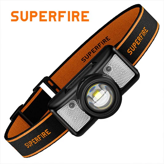Beyaz ve kırmızı ışık ile SUPERFIRE HL91 310 lümen far