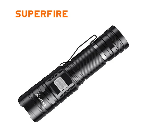 SUPERFIRE V8-S 2000 lümen taktik el feneri şarj edilebilir