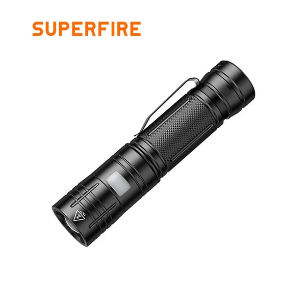 SUPERFIRE GT75 920 lümen yakınlaştırma taktik LED el feneri şarj edilebilir