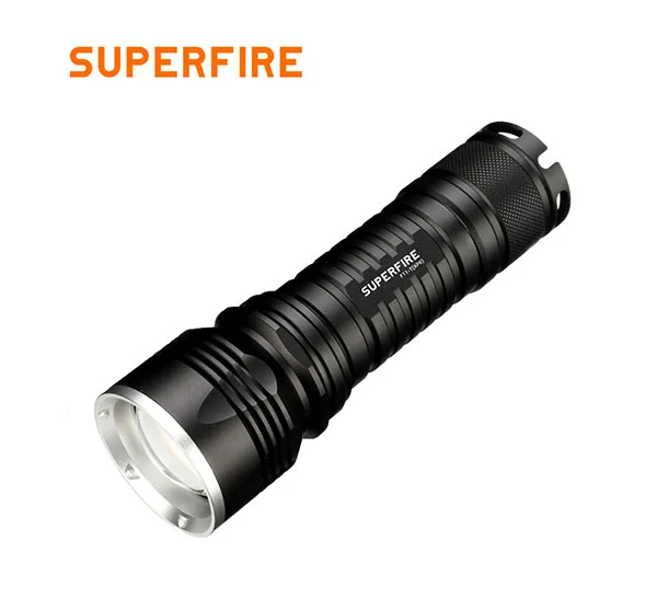 SUPERFIRE F11-T 10w Cree LED şarj edilebilir yakınlaştırma el feneri