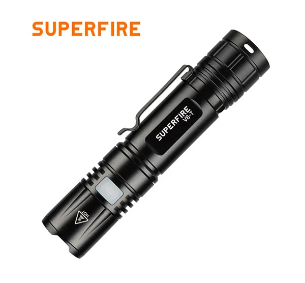 SUPERFIRE V8-T cep Zoom el feneri SOS meşale ışığı