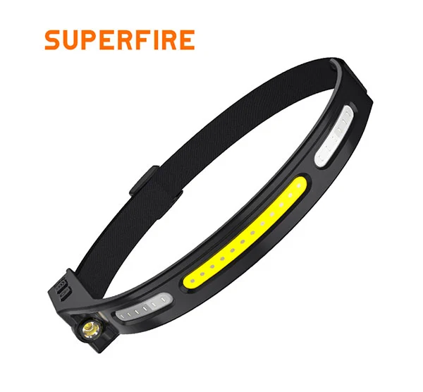 SUPERFIRE HL76 şarj edilebilir Cob LED far