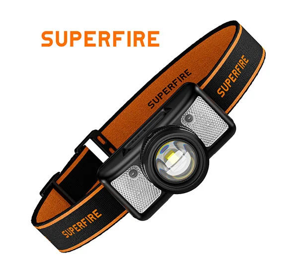 Beyaz ve kırmızı ışık ile SUPERFIRE HL91 310 lümen far