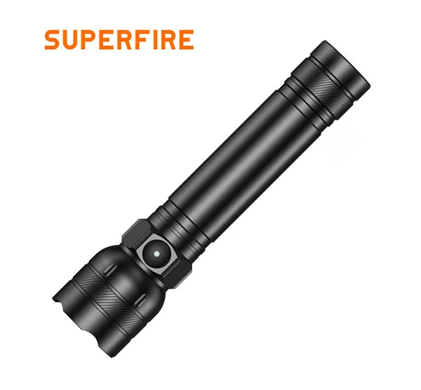 SUPERFIRE L27 süper parlak kuru hücre el feneri şarj edilebilir