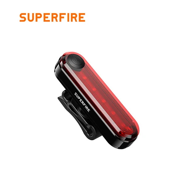 SUPERFIRE BTL01 şarj edilebilir bisiklet kuyruk lambası