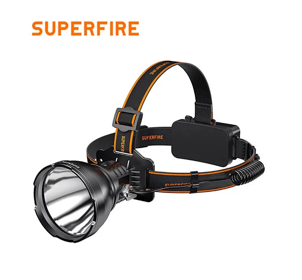 SUPERFIRE HL60 yüksek güç LED far şarj edilebilir