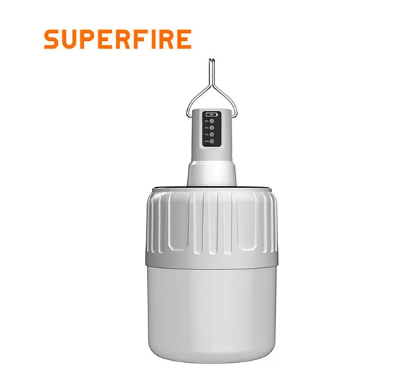 SUPERFIRE T26-S güneş şarj edilebilir LED kamp fener işık