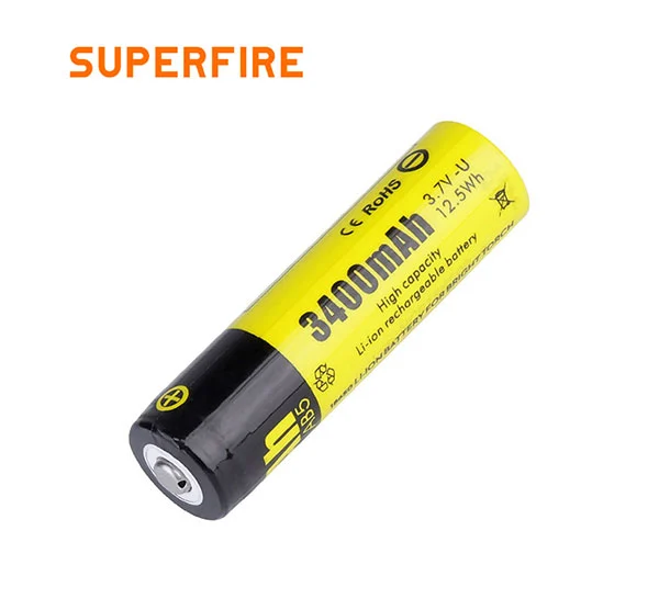 SUPERFIRE AB5 18650 şarj edilebilir lityum pil
