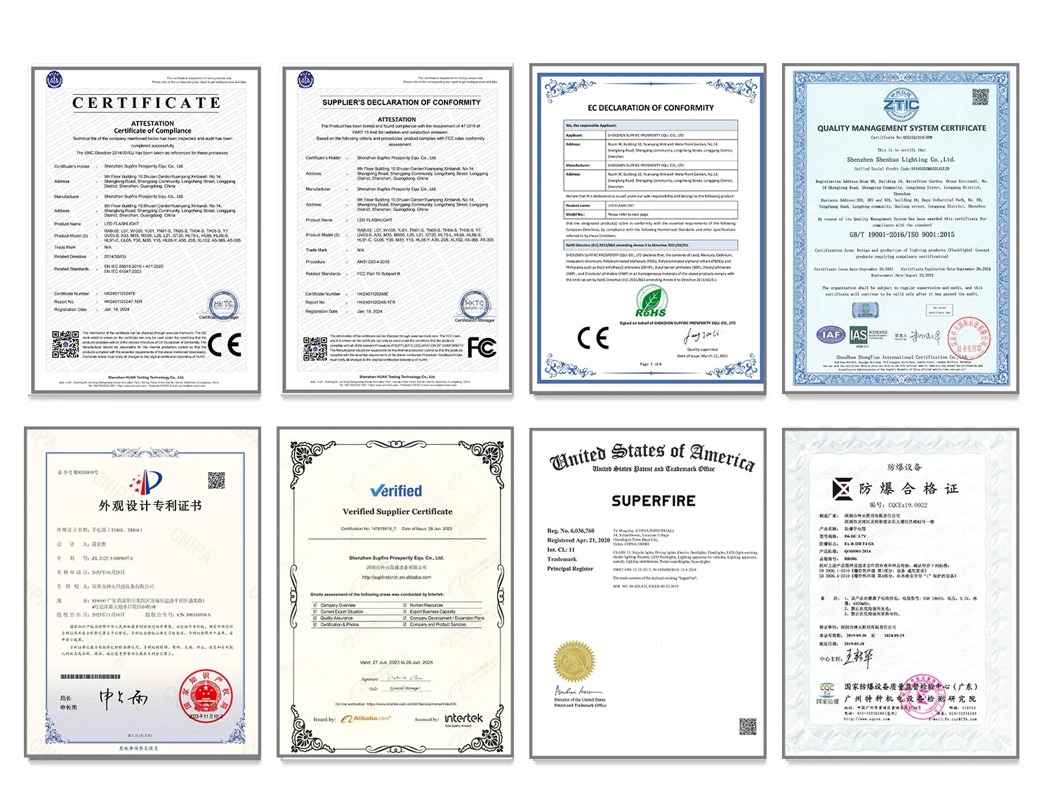 Patent ve sertifikalar