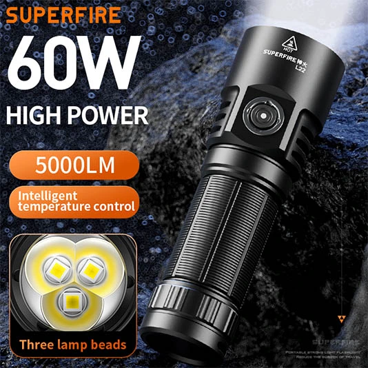 SUPERFIRE L22 süper parlak el feneri