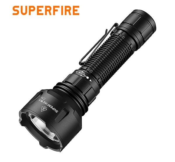 SUPERFIRE C16 yüksek güçlü el feneri