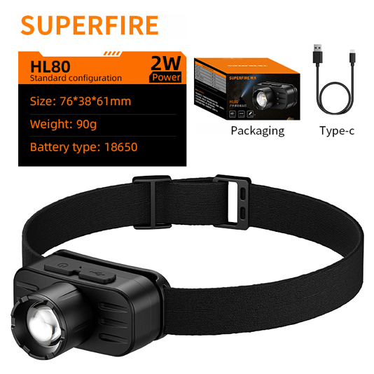 SUPERFIRE HL80 yakınlaştırılabilir far