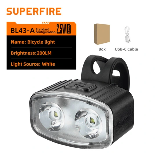 SUPERFIRE BL43 serisi şarj edilebilir bisiklet lambası