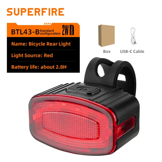 SUPERFIRE BL43 serisi şarj edilebilir bisiklet lambası