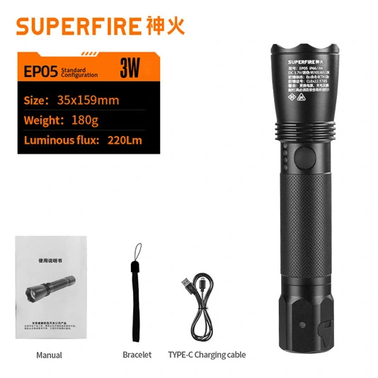 SUPERFIRE EP05 patlamaya dayanıklı aydınlatma