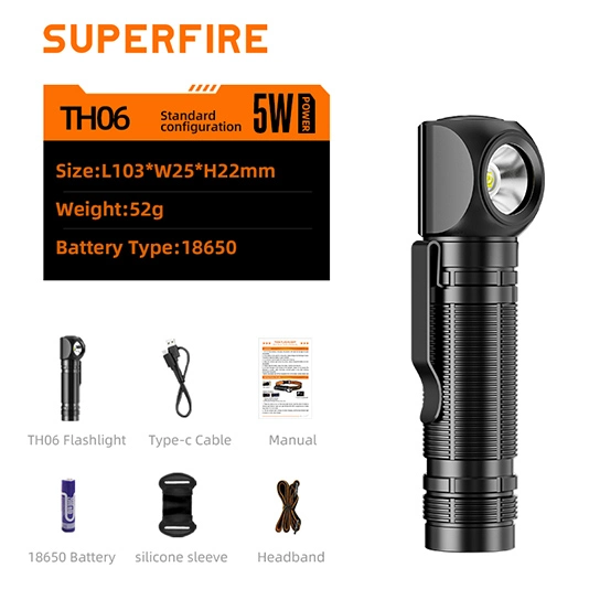SUPERFIRE TH06 manyetik far